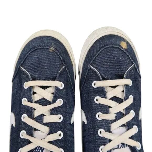 Nike Shoes Womens 7.5 Hermosa Mule Sneaker Slide Slip On Denim Lace Up 2002 Blue - Picture 10 of 12